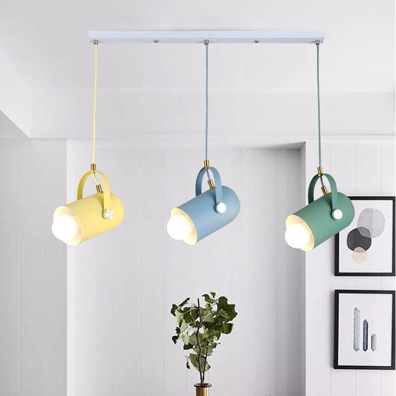 Nordic Modern Pendant Lights Colored Aluminum Hanglamp For Living Room Bedroom Dining Room Bar Decor Loft Luminaire Suspension 5