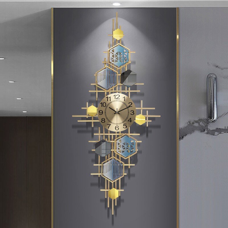 Aesthetic Living Room Decoration Modern Luxury Large Wall Clock Home Design Nordic Bathroom Wall Decoration Items XF30XP 2