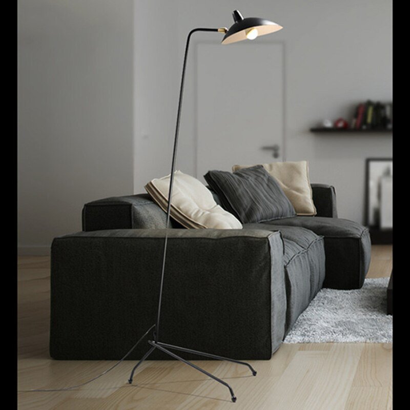 Nordic Floor Lamp Modern Living Room Bedroom Floor Lamps Home Decor Light Fixtures E27 Industrial Iron Tripod Standing Lamp 4