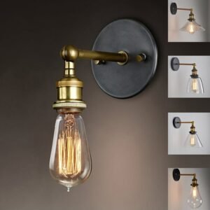 Industrial Vintage Wall Lamp For Living Room Bedroom Restaurant Cafe Bar Decor Glass Wall Lamps E27 Bedside Wall Light Fixtures 1