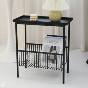 Wuli Danish Design/ins Style Sofa Side Table Wrought Iron Corner Table Nordic Bedside Storage Small Table Coffee Table Rack 1