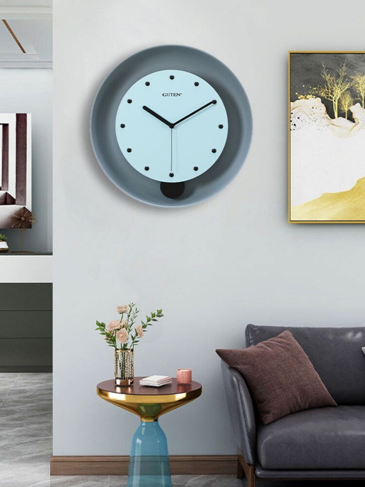 Minimalist Nordic Wall Clock Living Room Silent Creativity Metal Wall Clock Modern Design Reloj Pared Grande Home Decor LL50WC 6