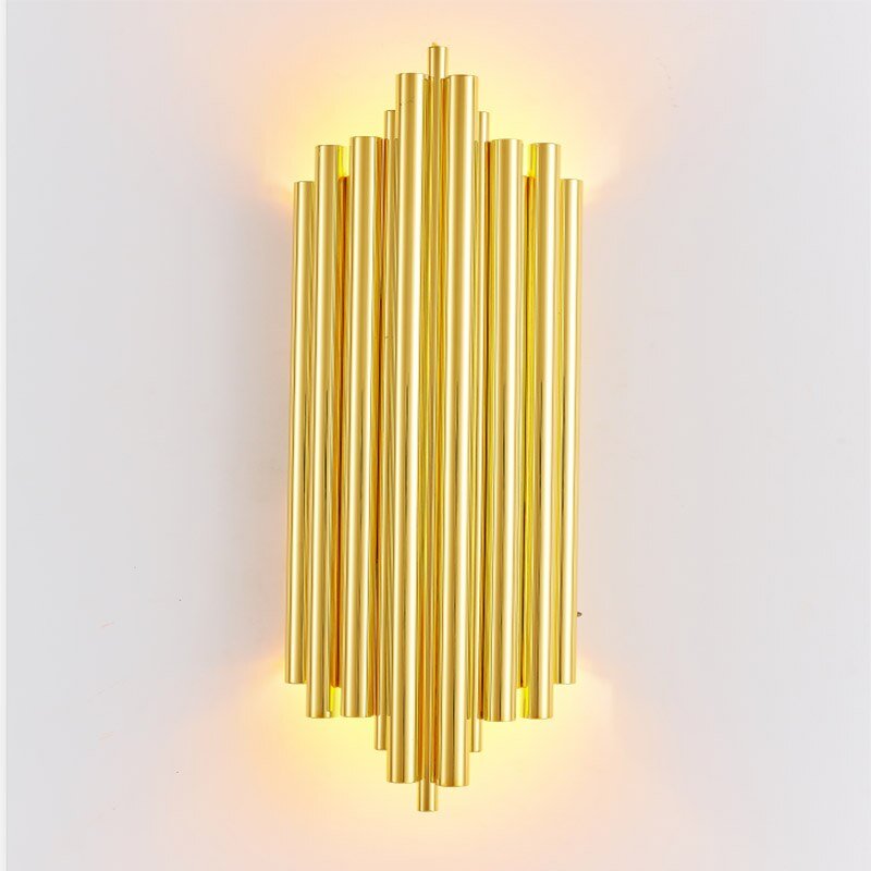 Postmodern Crystal Wall Lamp American Luxurious Gold Wall Lamp For Living Room Bedroom Study Decor Wall Light Bathroom Fixtures 5