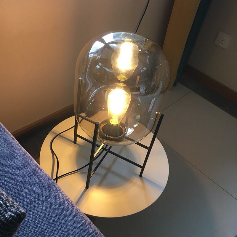 Nordic Table Lamp Postmodern E27 Glass Table Lamps For Living Room Bedroom Study Desk Decoration Lights Home Night Bedside Lamp 4