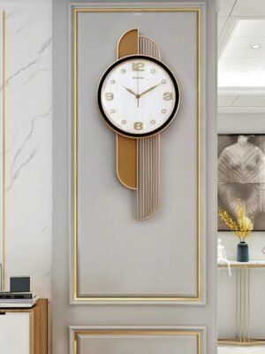 Nordic Luxury Shell Wall Clock Living Room Simplicity Wall Clock Modern Design Silent Large Reloj De Pared Home DecorLL50WC 1