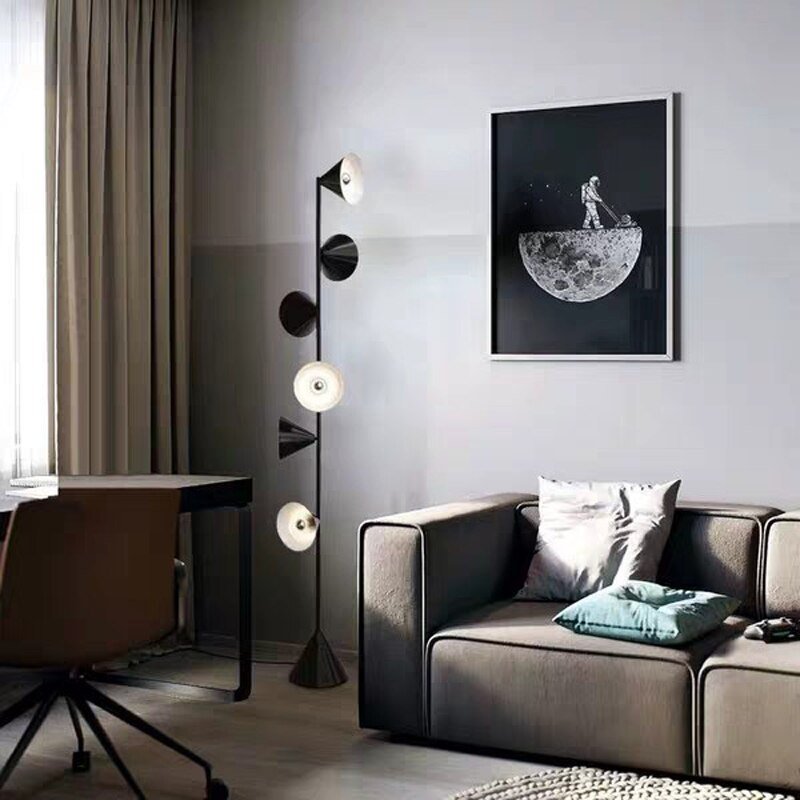 Modern Led Floor Lamp Iron Trumpet Floor Lamps For Living Room Bedroom Study Decor Light Nordic Indoor Lighting  Standing Lamp 3