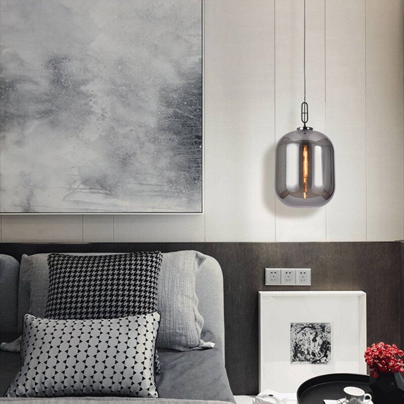 Nordic Hanglamp Modern Glass Pendant Lights For Bedroom Dining Room Loft Home Decor Bar Luminaire Suspension E27 Light Fixtures 4
