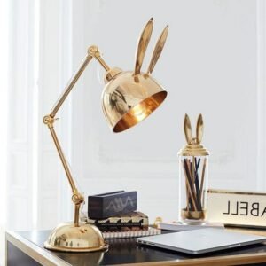 Rabbit Ears Table Lamp Postmodern Iron Table Lamps For Living Room Bedroom Study Desk Decor Light Nordic Bedside Reading Lamp 1