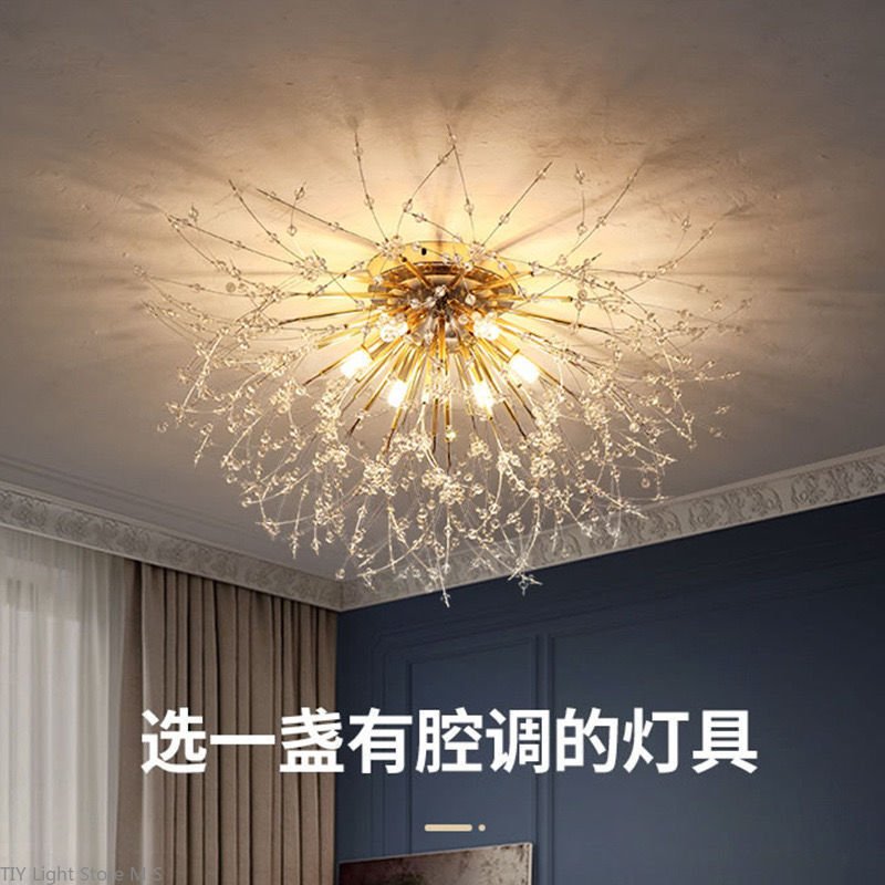Modern Dandelion Crystal Ceiling Chandelier Light Decor Led Ceiling Lamp For Living Room Dining Room Home Pendant lamp Luminaire 1