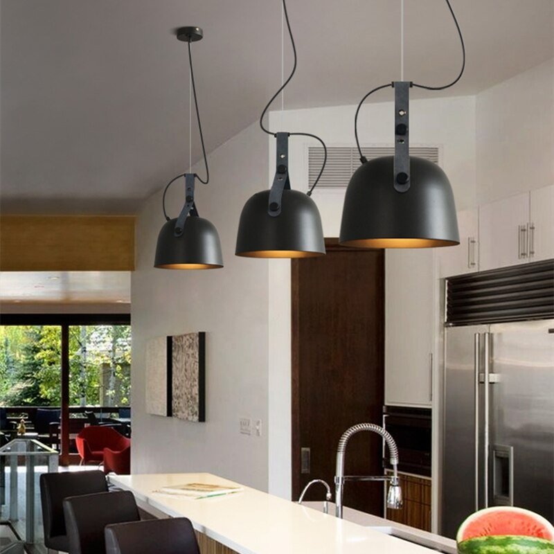 Industrial Iron Pendant Lights Modern Iron Hanglamp For Dining Room Bedroom Nordic Loft Luminaire Suspension Kitchen Fixtures 4