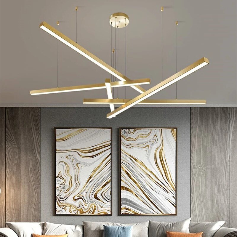 Nordic Led pendant Lights For Dinning Room Living Room Loft Brushed Golden Black Designer Modern Decorative Lighting Fixtures 4