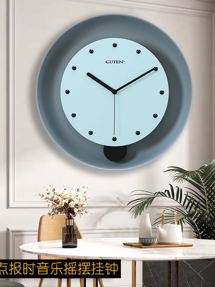 Minimalist Nordic Wall Clock Living Room Silent Creativity Metal Wall Clock Modern Design Reloj Pared Grande Home Decor LL50WC 1