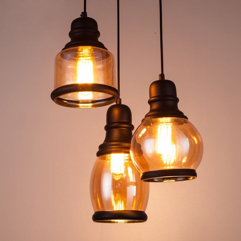 Industrial Vintage Pendant Lights For Bedroom Dining Room Restaurant Bar Decor Hanging Lamp Home E27 Luminaire Kitchen Fixtures 3