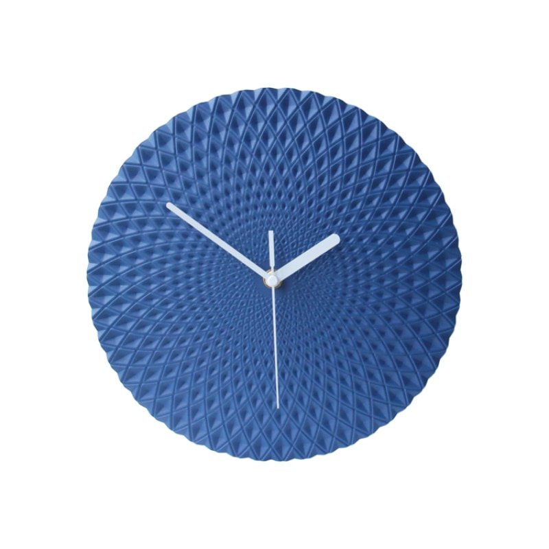 Blue Minimalist Wall Clock Living Room Large Silent Metal Wall Clock Modern Design Reloj Pared Grande Home Decor LL50WC 5