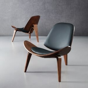 Wuli Nordic Chair Ins Net Red Chair Creative Minimalist Designer Single Sofa Chair Smile Aircraft Chair Shell Chair 1