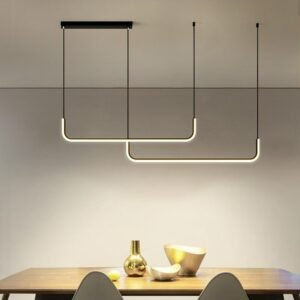 Led Pendant Lamp for Kitchen Office Lustre Modern Minimalist Gold Hanglamp Room Lighting Dining Room Table Home Decor Luminaire 1