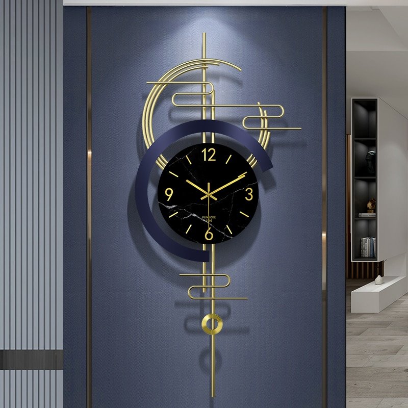 Nixie Modern Wall Clock Irregular Pendulum Gold Fashion Wall Clock Silent Creative Orologio Tische Parete Living Room Decor YH 1