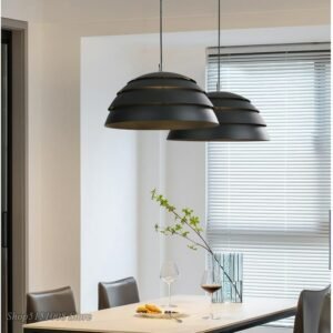 modern Nordic Hierarchical Hemisphere Pendant Lights Dining Room Bedroom Industrial Suspension Luminaire Design Led Hanging Lamp 1