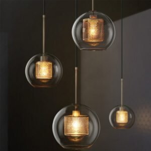 Industrial Pendant Lights Vintage Iron Glass Hanglamp For Bedroom Dining Room Bar Decor Luminaire Suspension E27 Loft Fixtures 1