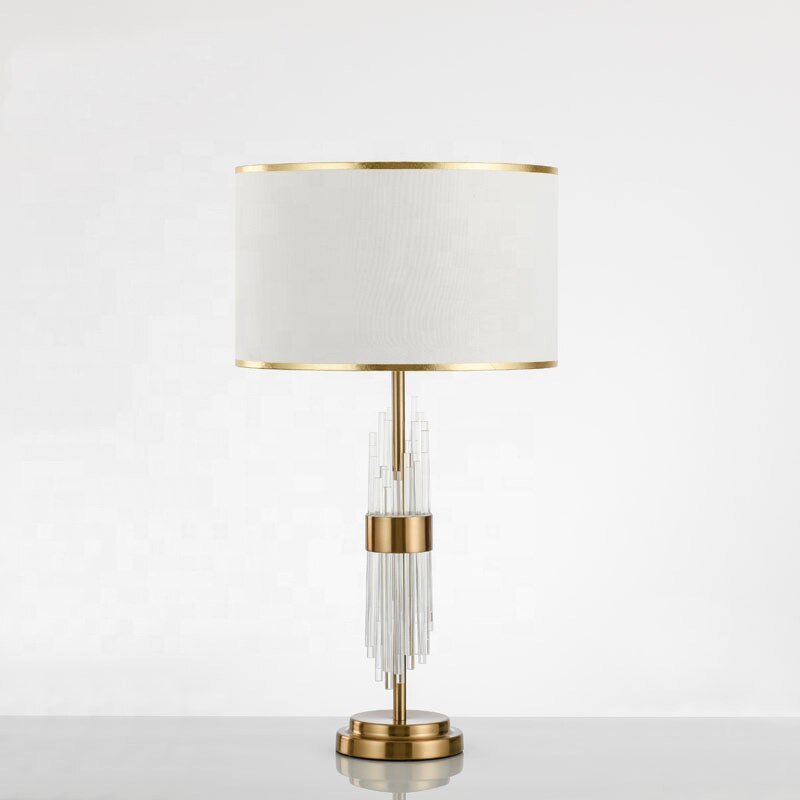Modern Crystal Table Lamp American Luxury Night Table Lamps For Living Room Bedroom Study Decor Light Home E27 Bedside Lamp 1
