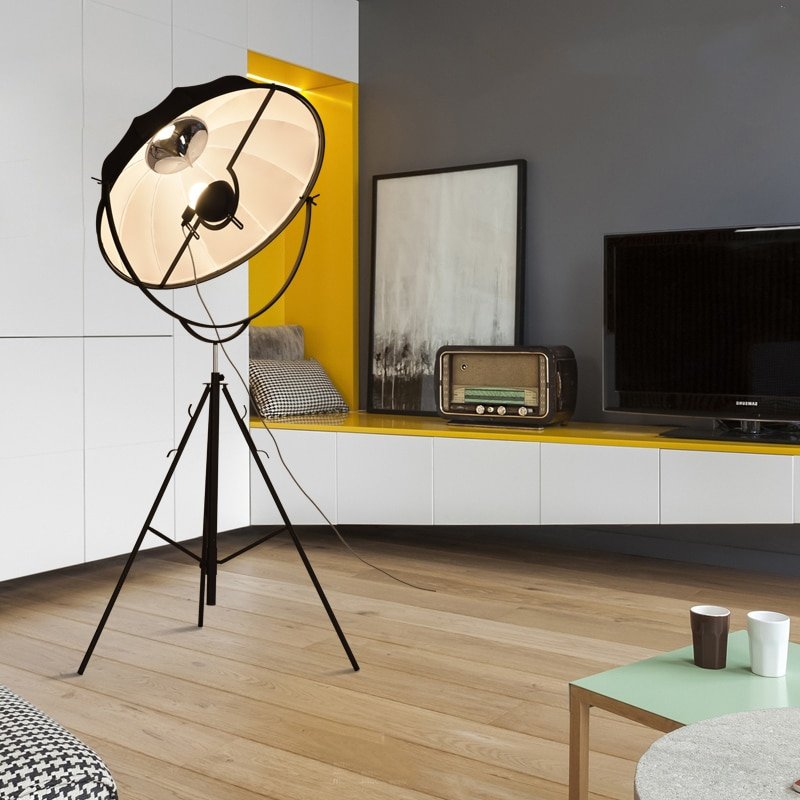 Nordic Designer Floor Lamp Postmosern Iron Tripod Floor Lamps For Living Room Bedroom Study Decor Light Home E27 Standing Lamp 4