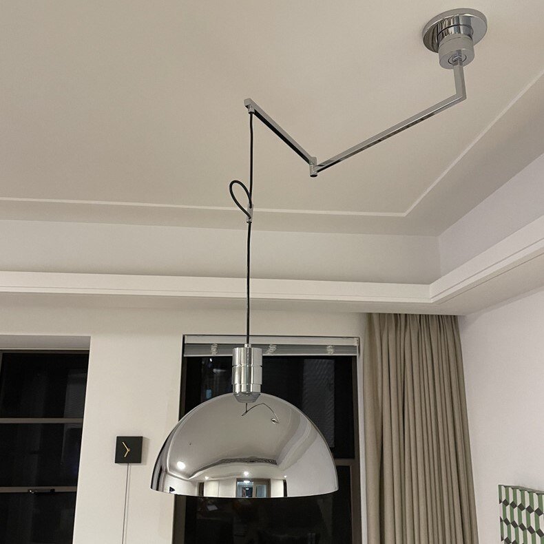 Nordic Rotatable Folding Led Pendant Lights Designer Vintage Lustre Metal Hanging Lamp Suspension Bedroom Living Room Decor 5