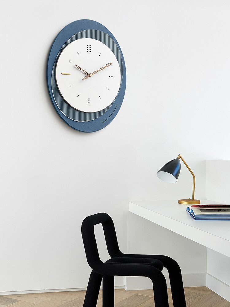 Nordic Luxury Wall Clock Living Room Creativity Silent Wall Clock Modern Design Minimalist Reloj De Pared Wall Decoration LL50WC 4