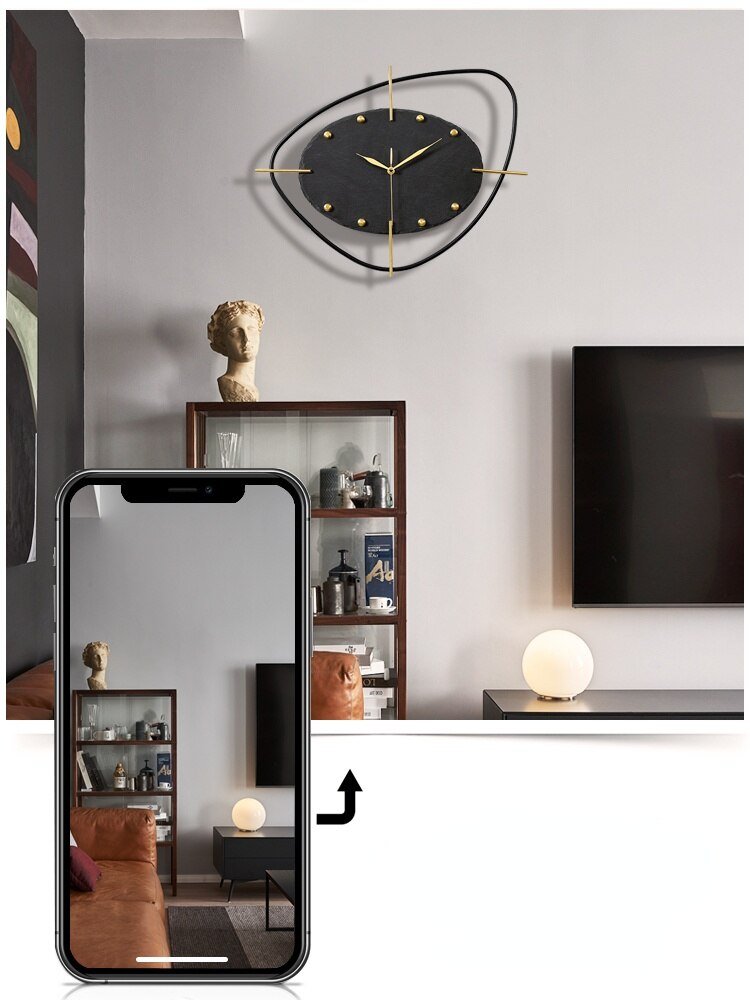 Creativity Nordic Luxury Wall Clock Living Room Minimalist Silent Wall Clock Modern Design Reloj De Pared Wall Decoration LL50WC 5