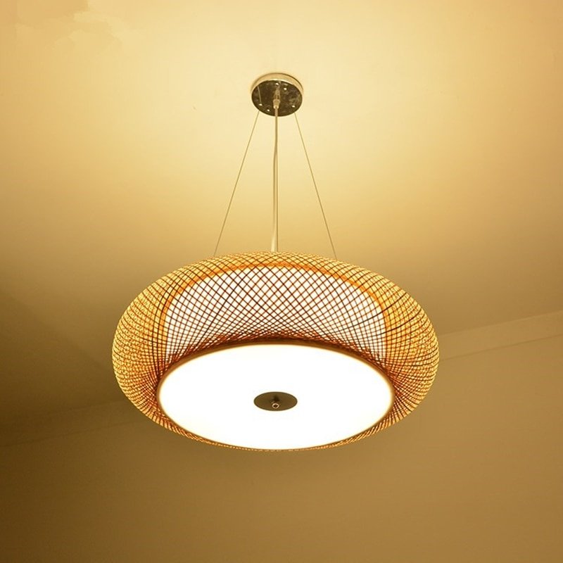 Modern Bamboo Pendant Lights Japanese style Hanglamp For Living Room Bedroom Dining Room Loft Decor E27 Luminaire Suspension 1