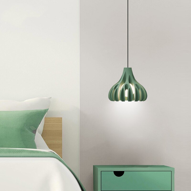 Nordic Pendant Lights Modern Colorful Resin Hanging Lamp For Dining Room Bedroom Luminaire Suspension Bar Decor E27 Hanglamp 3