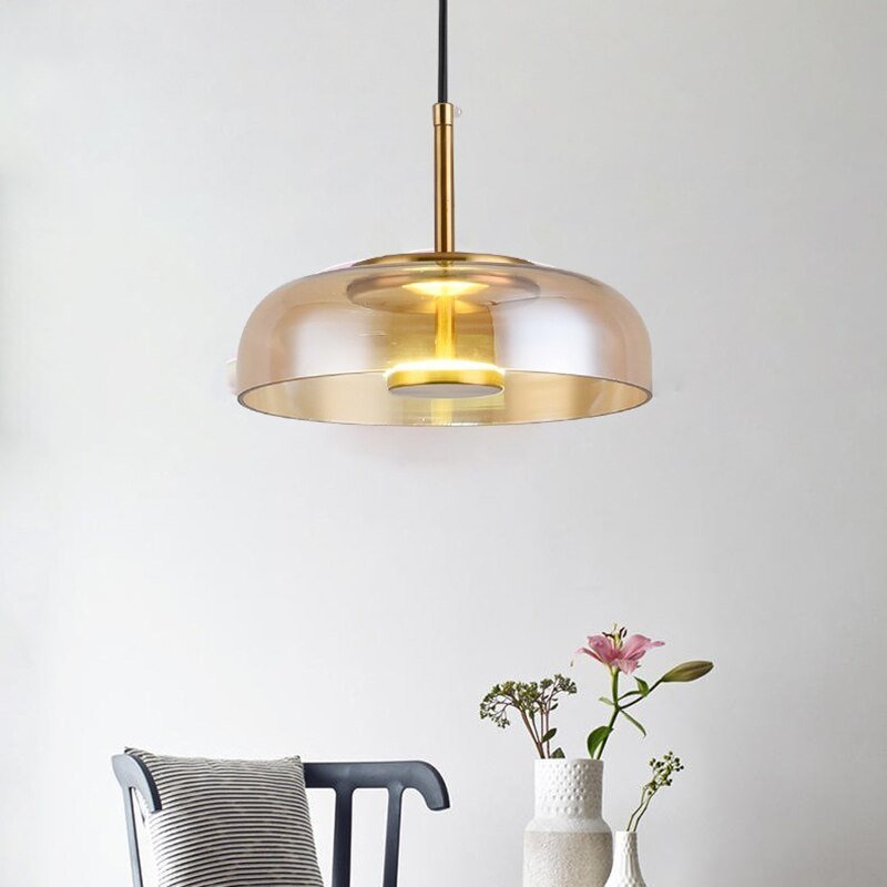 Nordic Pendant Lights Modern Led Glass Hanglamp For Dining Room Bedroom Loft Lamp Bar Decor Luminaire Suspension Light Fixtures 3