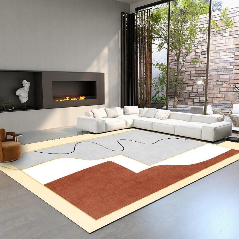 Modern Nordic Style Living Room Large Area Carpet Home Coffee Table Sofa Rug Room Anti-dirty Non-slip Rugs Entry Porch Door Mat 4