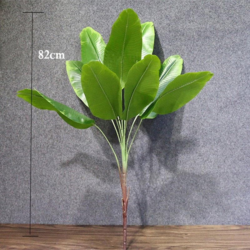 82cm Large Artificial Plants Tropical Banana Trees Palm Leaves Fake Plant Branch Plastic Green Leaf Home Party Jungle Decoration 1