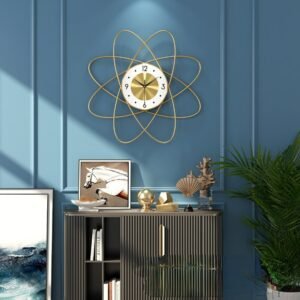 Digital Flower Nordic Wall Clock Living Room Metal Creativity Silent Modern Design Reloj De Pared Luxury Decoration LL50WC 1