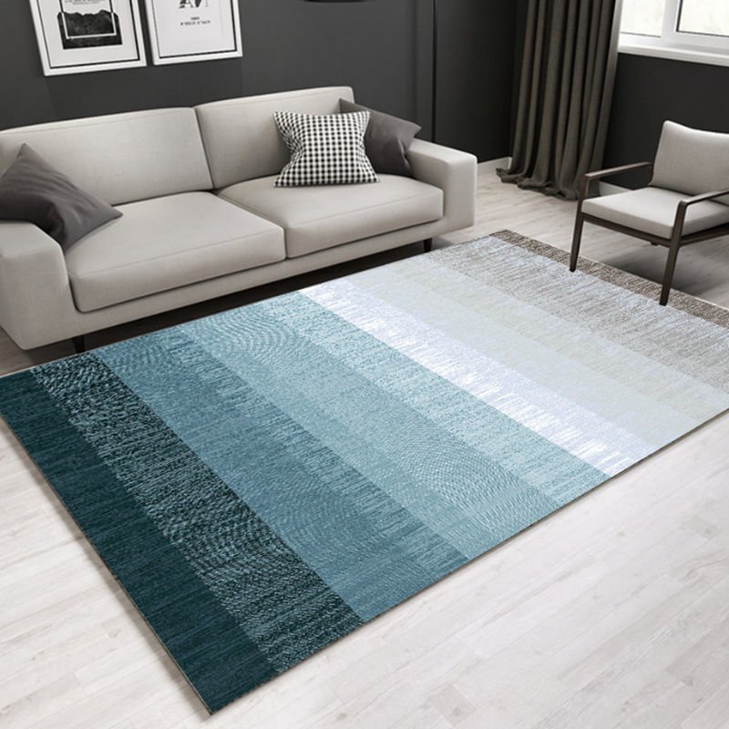 Abstract Gradient Carpet Light Luxury Living Room Coffee Table Rugs Decoration Non-slip Porch Door Mat Bedroom Bedside Carpets 1