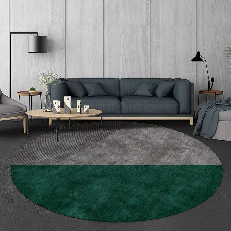 Nordic Geometric Creative Carpet Living Room Solid Color Round Rugs Sofa Coffee Table Rug Hanging Chair Swivel Chair Floor Mat 3