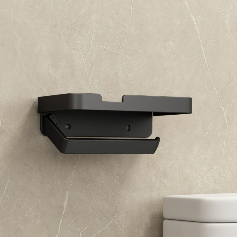 Toilet Paper Holder Wall Shelf Bathroom Accessories Phone Stand Storage Organizer Toilet Paper Roll Holder 3
