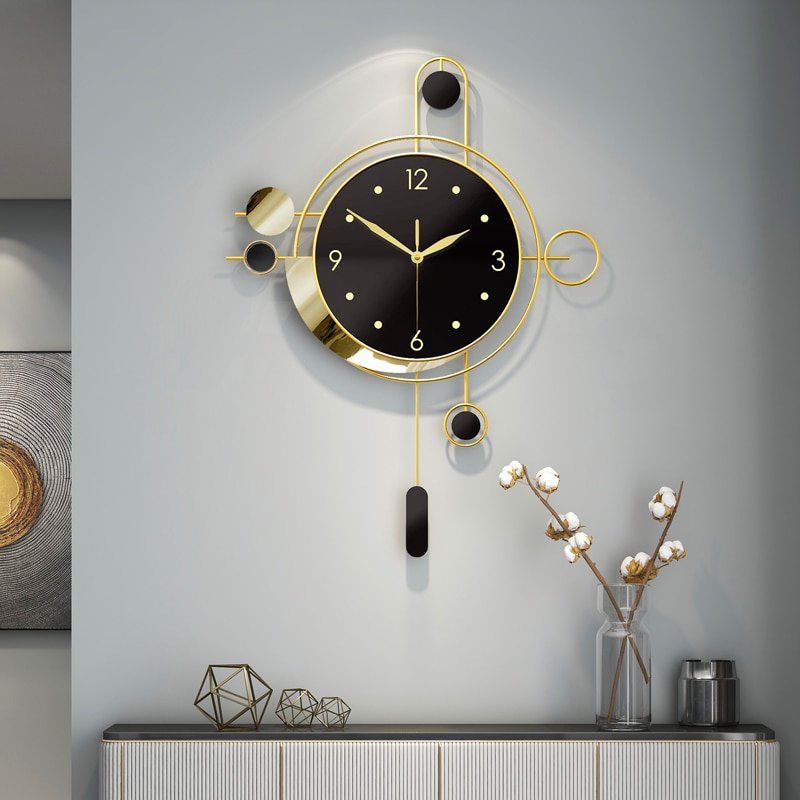 Nordic Large Wall Clock Modern Design Creative Clocks Wall Home Luxury Gold Metal Despertador SilentGaming Decoration XF10YH 1