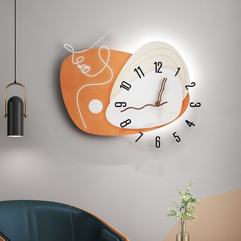 Industrial Luxury Wall Clock Large Silent Creative Designer Wall Clock Modern Design Reloj Pared Grande Wall Clock Mechanism 1