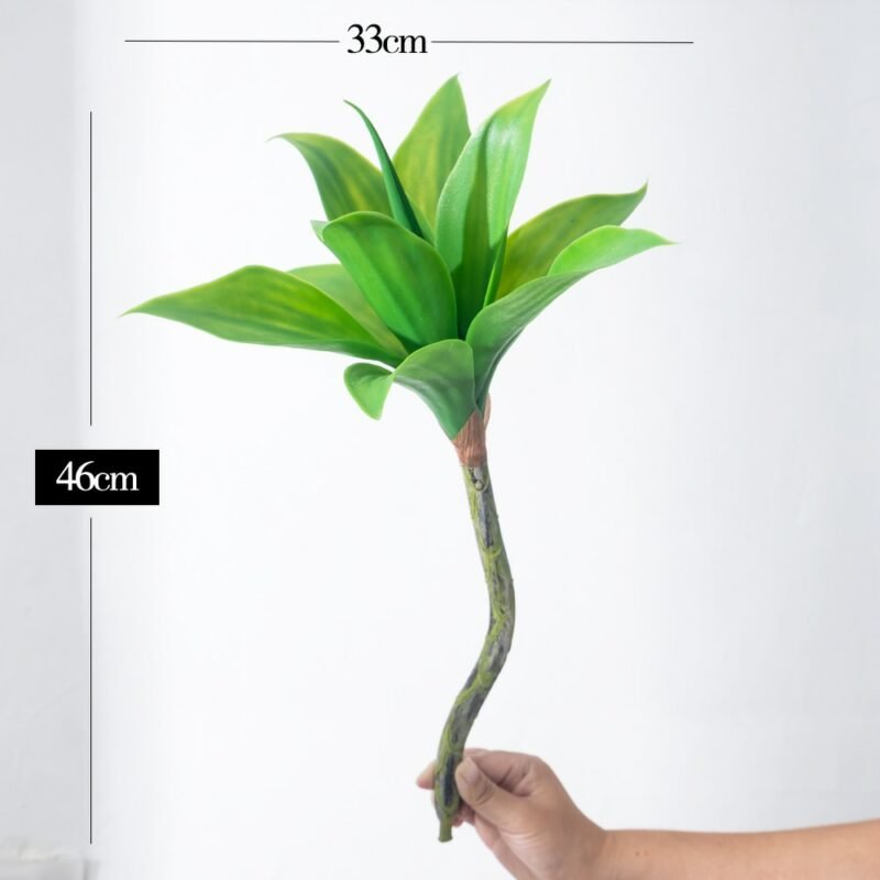88/55cm Large Artificial Dracaena Plants Tropical Potted Tree Fake Plastic Palm Leafs Cycas Plant For Home Garden Indoor Decor 5