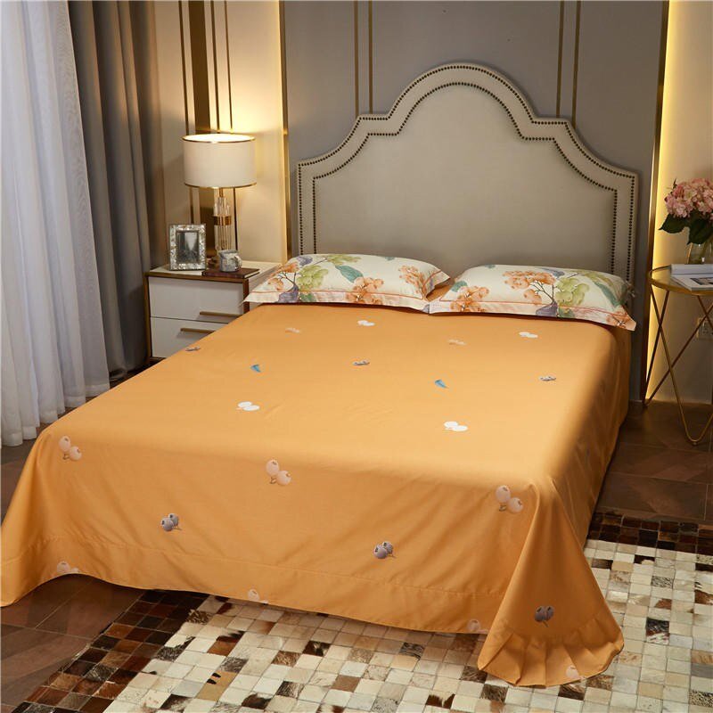 100%Cotton Full Queen 4Pcs Tropical Leaves Bedding set Duvet Cover Bed sheet Pillow shams Ultra Soft Breathable Zipper Core ties 3