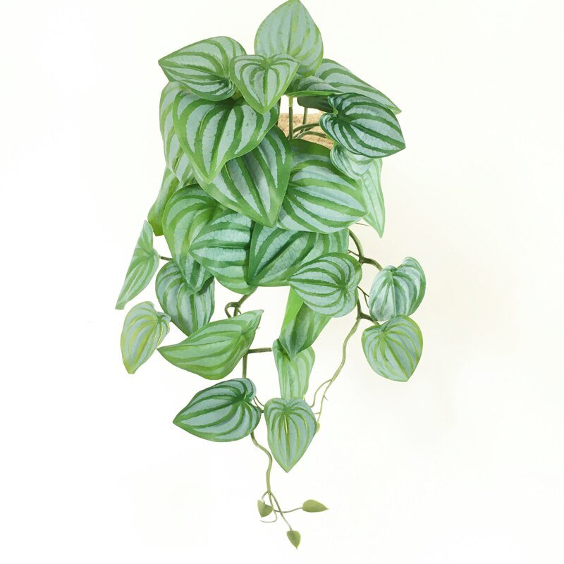 48cm Artificial Hanging Plants Fake Monstera Leaves Christmas Decor Plastic Scindapsus Tropical Leafs Wall for Bonsai Home Decor 5