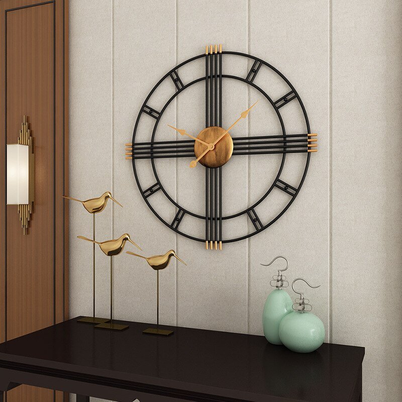 Nordic Silent Wall Clock 50cm Metal Large Wall Clock Modern Design Minimalist Livingroom Reloj Pared Home Decor LL50WC 3
