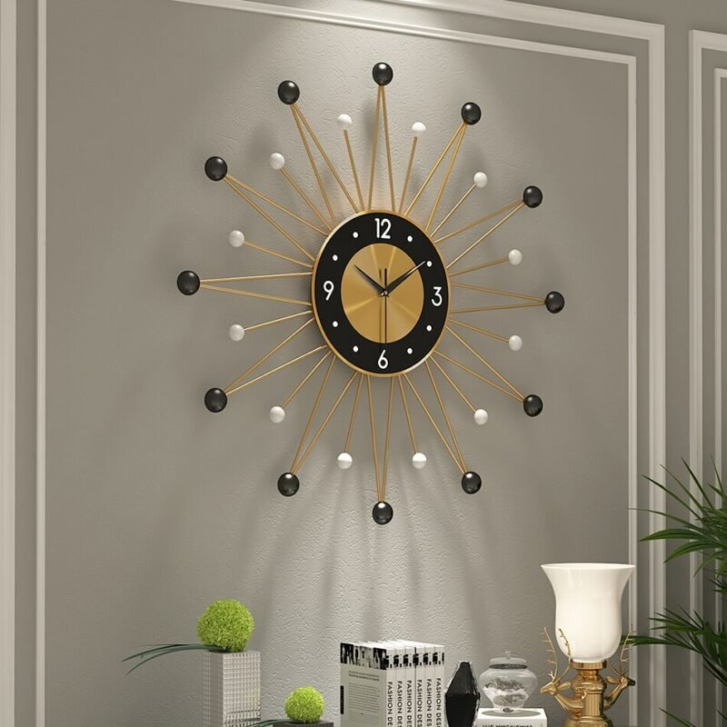 Luxury Big Wall Clock Modern Design Nordic Minimalist Silent Wall Clock Large Mediterranean Living Room Klok Home Decor ZP50WC 2