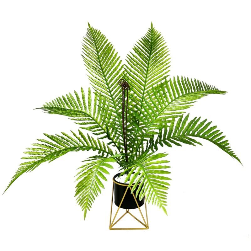 80cm Large Artificial Palm Tree Tropical Plants Fake Palm Leaves Plastic Coconut Tree Branch Green Cycad For Home Outdoor Decor 2
