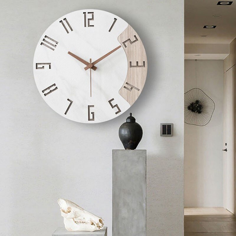 Nordic Large Wall Watch Minimalist Mechanism Art Original  Home Saatration Items Watch Silent Saat Home Design Furniture 2