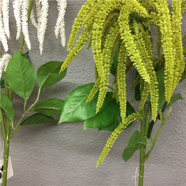 60cm 3fork Fake Astilbe Tree Branch Artificial Pine Plastic Green Plant Vine Real Touch Flower for Home Wedding Wreath Decor 4