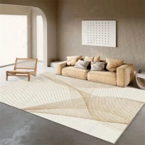 Modern Geometric Living Room Sofa Coffee Table Carpet Simple Bedroom Bedside Non-slip Carpets Light Luxury Study Cloakroom Rug 1