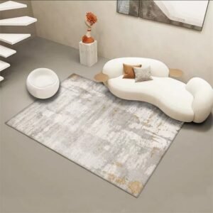 Nordic Abstract Living Room Decoration Carpet Light Luxury Study Cloakroom Non-slip Carpets Home Bedroom Bedside Bay Window Rug 1