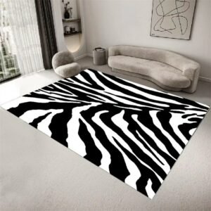 Simple Lines Living Room Sofa Coffee Table Carpet Fluffy Soft Bedroom Bedside Non-slip Rug Modern Hotel Homestay Decoration Rugs 1